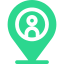 icone de localização referenciando a visita técnica